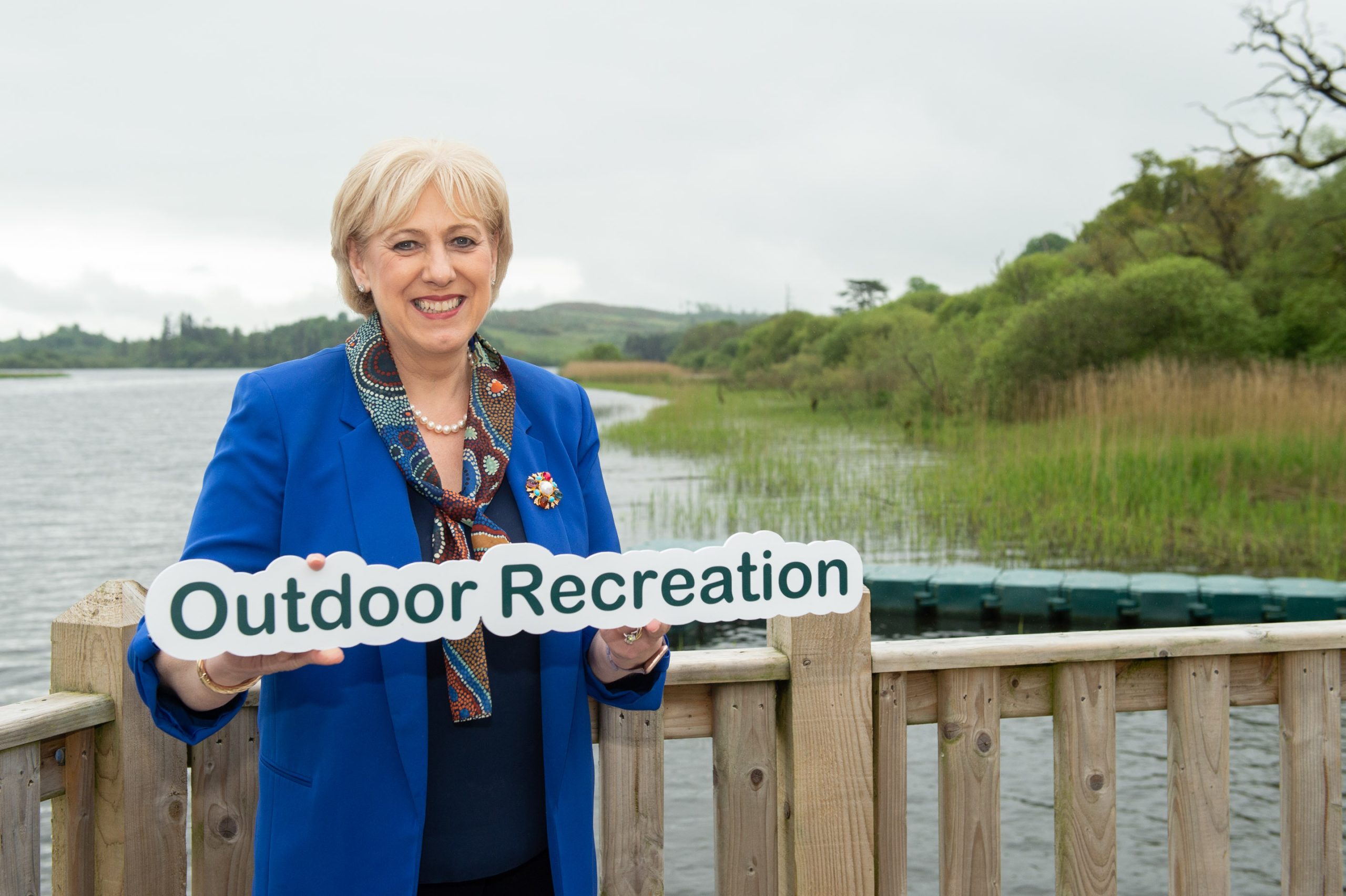 Minister Heather Humphreys announcing outdoor recreation funding